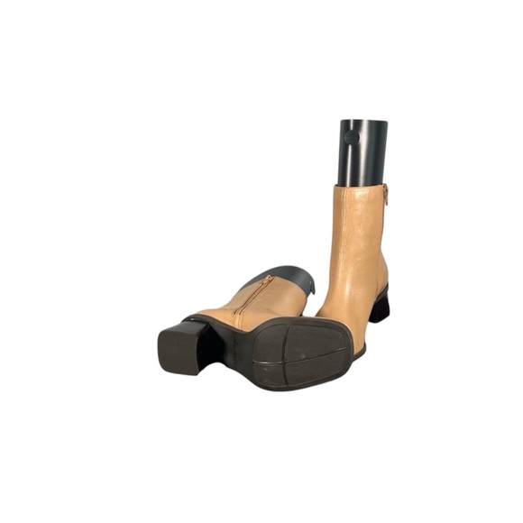 Naturalizer 431N38 Woman Tan Side Zip Square Toe Boot | Size: 7.5M - Picture 7 of 9